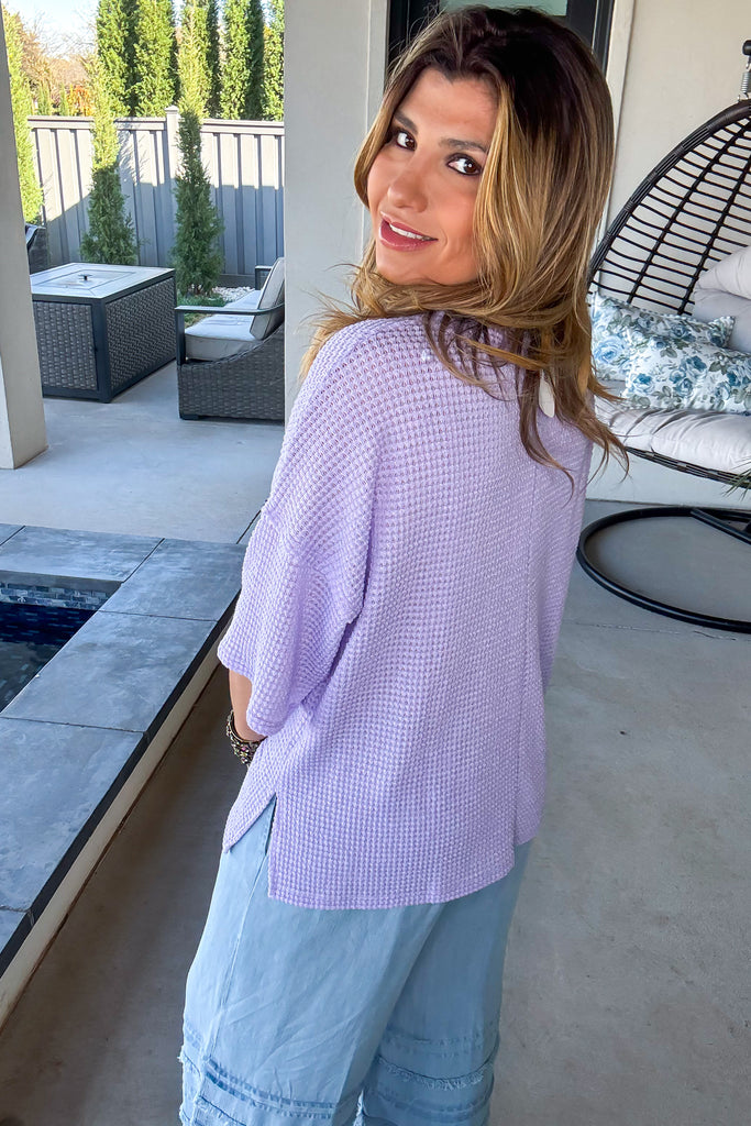 Whispers Of Lilac Oversized Top - Lilac - SALE