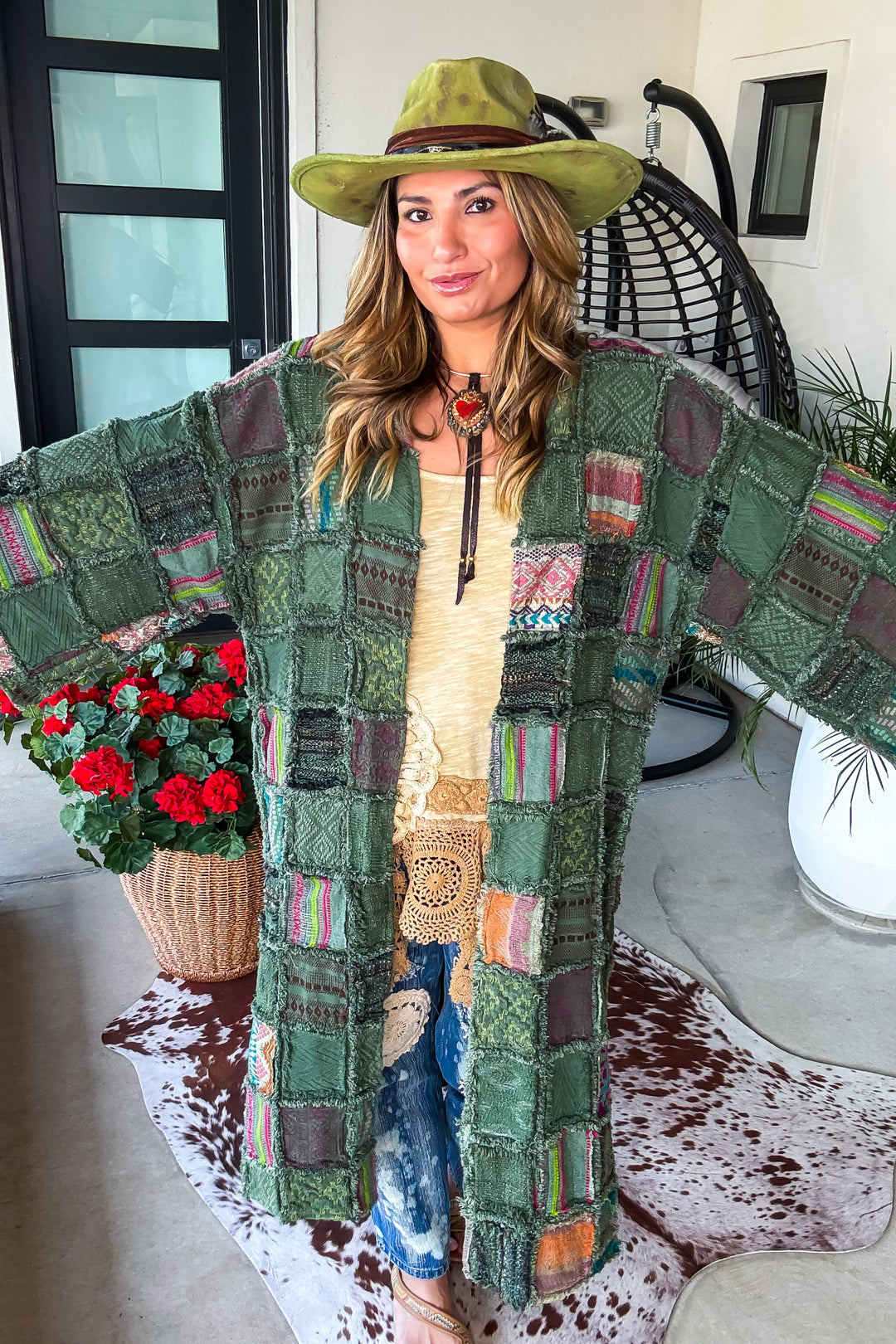 Patchwork of Many Colors Duster - 100% Cotton