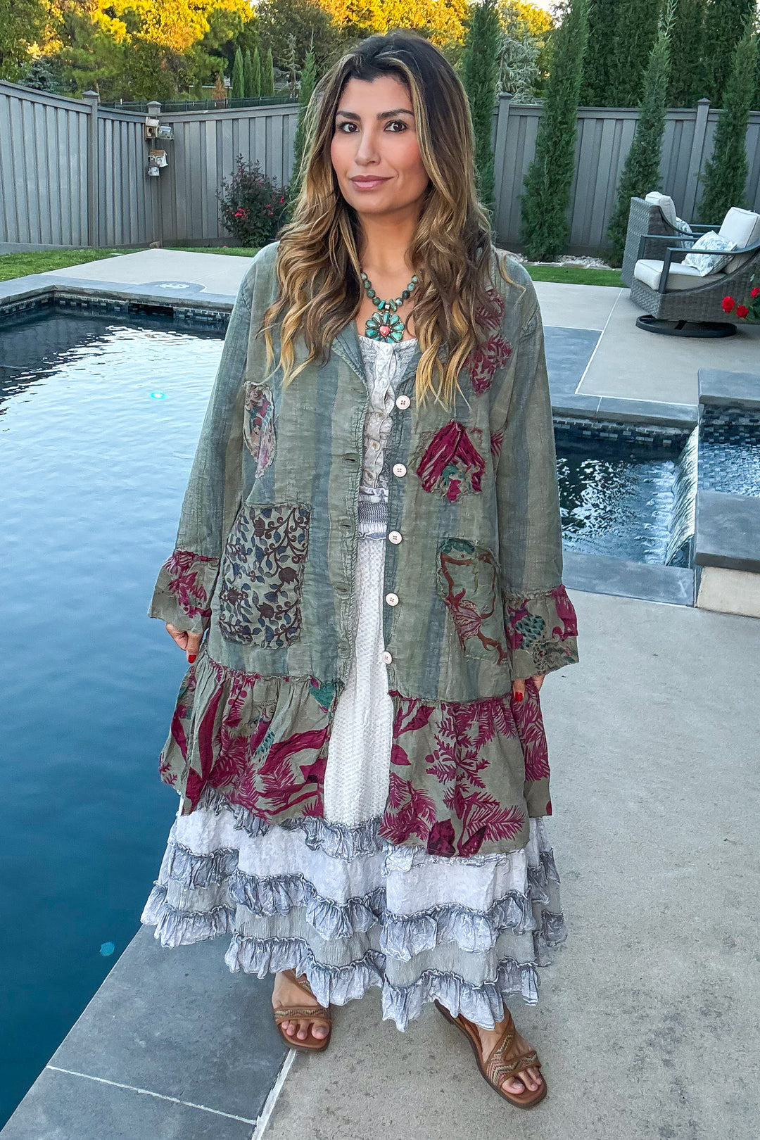 Pale Rosewood Duster - 100% Cotton