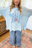 Star Energy Top - Blue - 100% Cotton