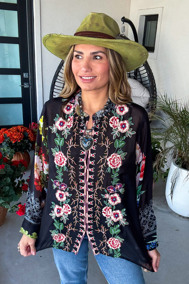 Meadow Dreaming Top - Black