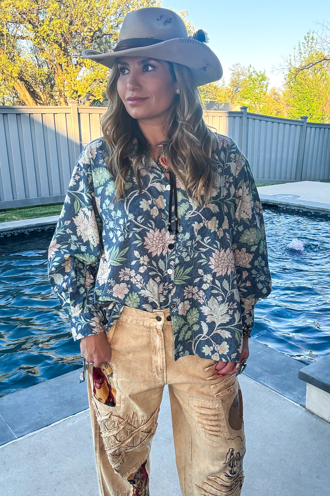 Wildflower Prairie Button-Up - 100% Cotton