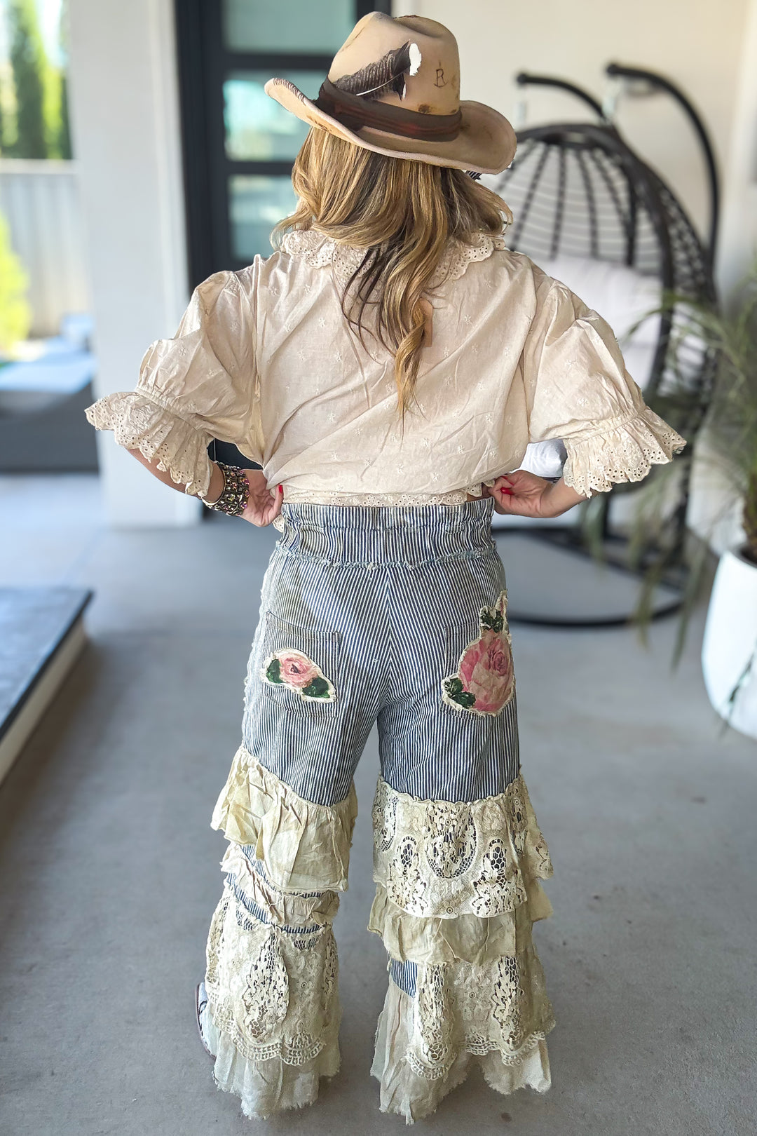 PRE ORDER: Painted Rose Patchwork Boho Pants