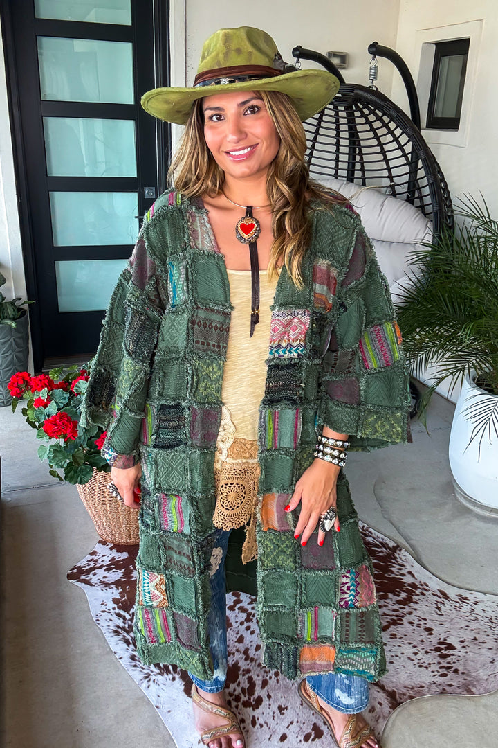 Patchwork of Many Colors Duster - 100% Cotton