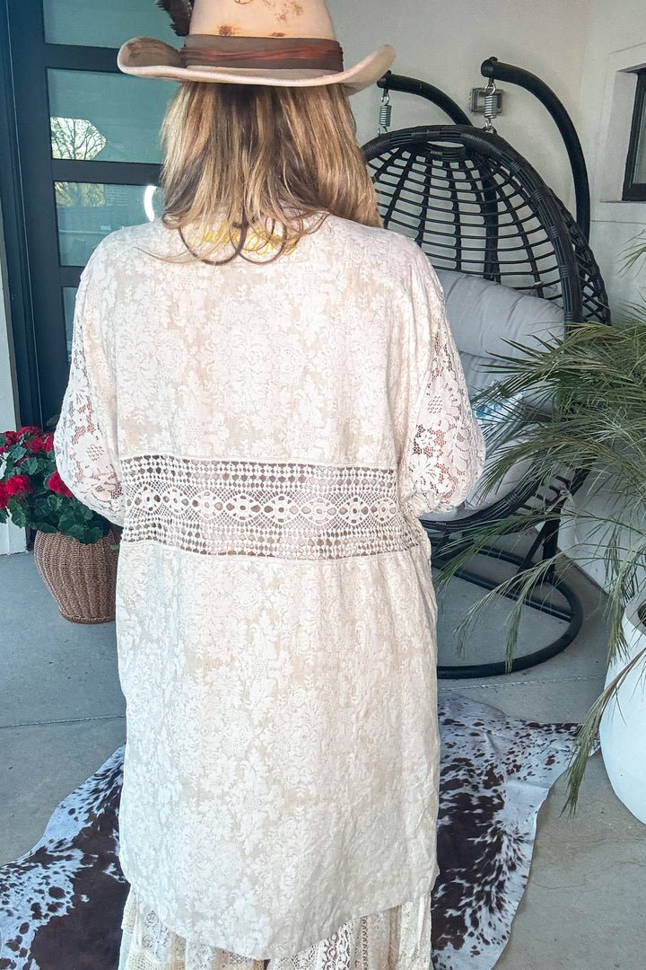 PRE ORDER: Timeless Grace Lace Duster - 100% COTTON - MADE IN USA