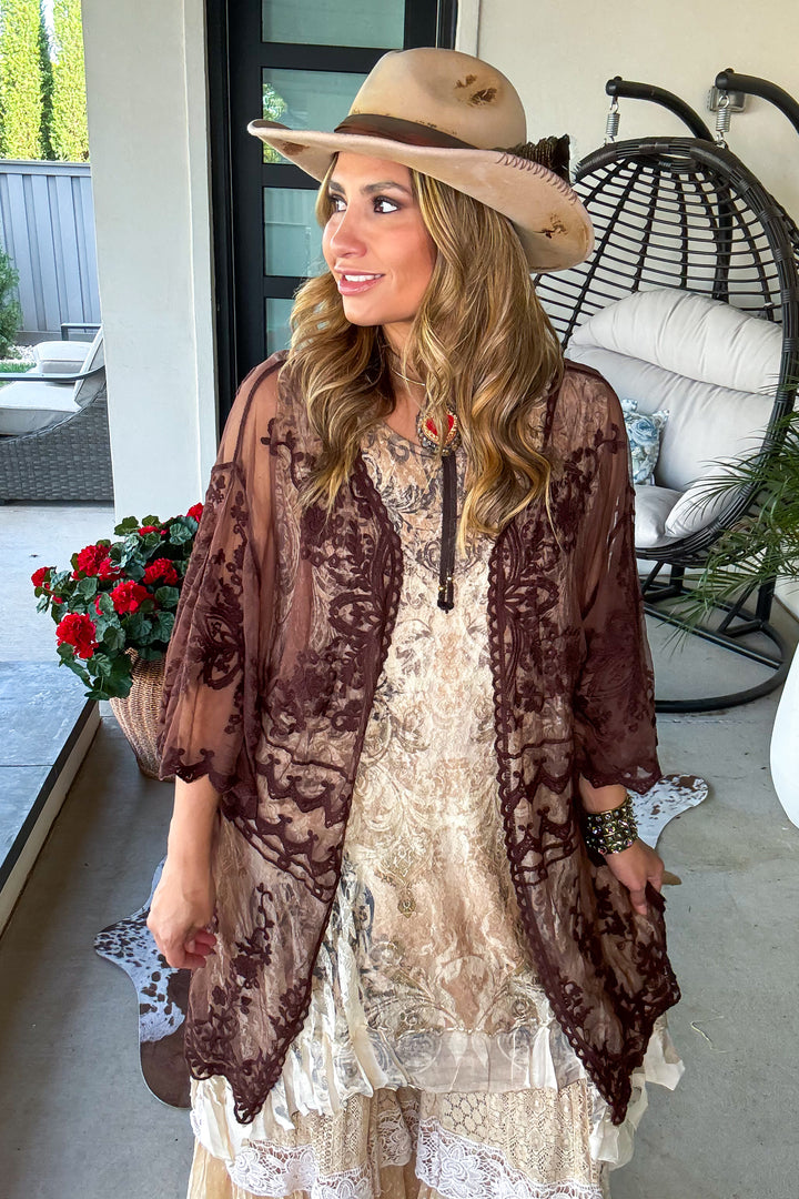 AHB EXCLUSIVE: Finding Perfection Kimono - Solid Brown