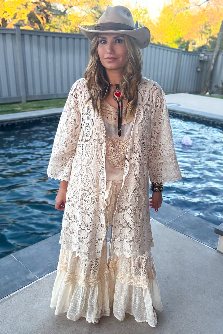 PRE ORDER: Timeless Grace Lace Duster - 100% COTTON - MADE IN USA