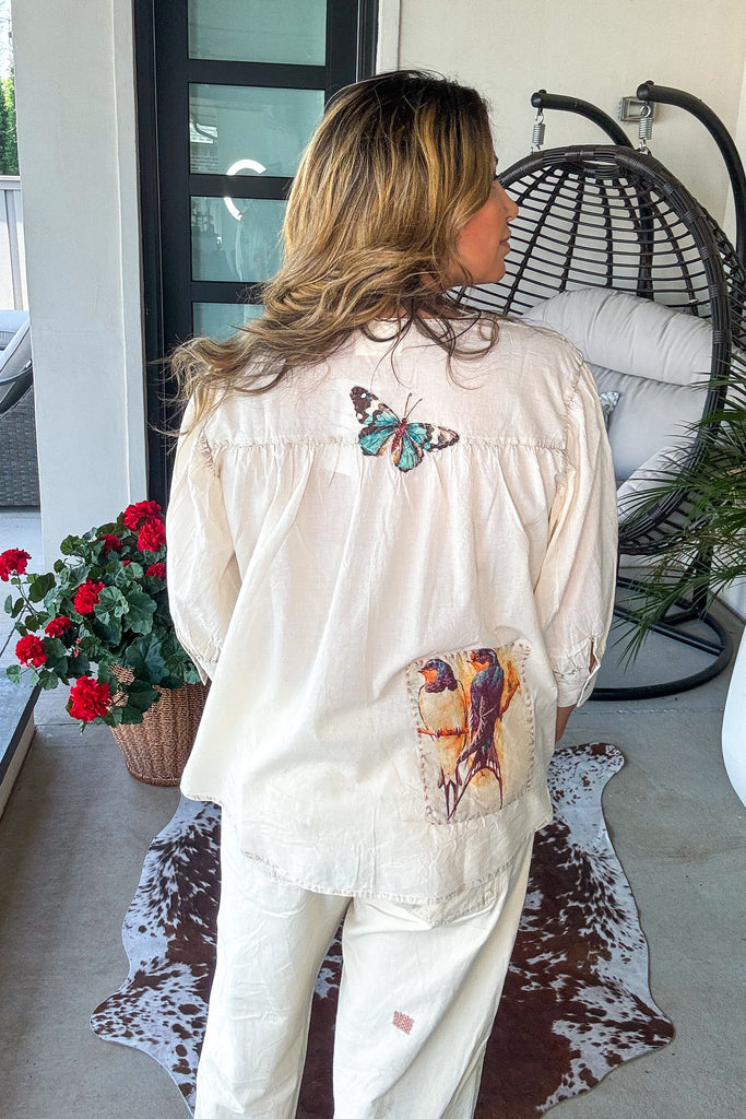 Garden Story Patch Top - 100% Cotton