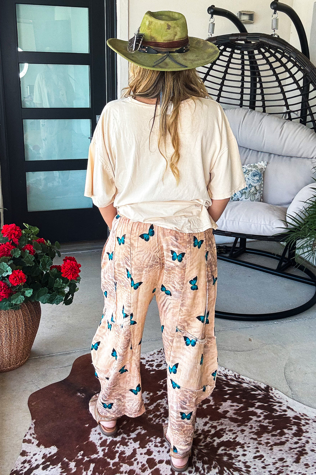 Butterfly Harem Pants - 100% Cotton