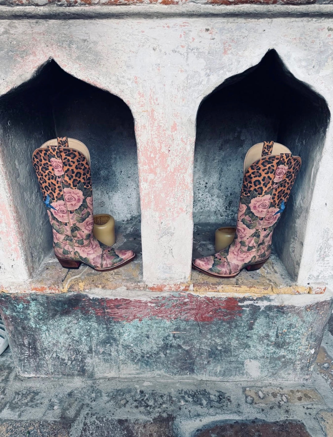 PRE ORDER: Roses &amp; Rebels Cowboy Boots - 43 Hands by Rare Bird - Delivery January