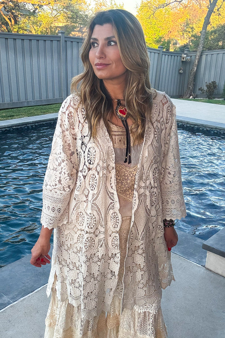 PRE ORDER: Timeless Grace Lace Duster - 100% COTTON - MADE IN USA