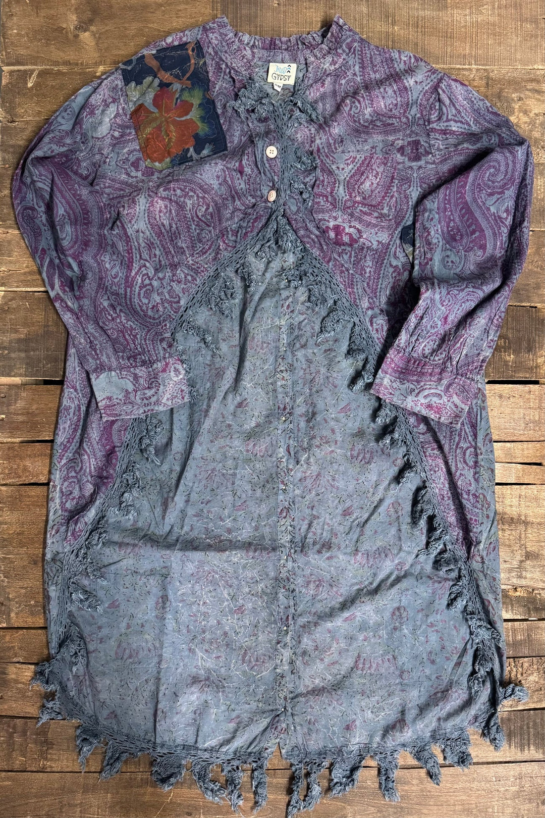 Moon Shade Tuxedo Jacket - 100% Cotton - Plum