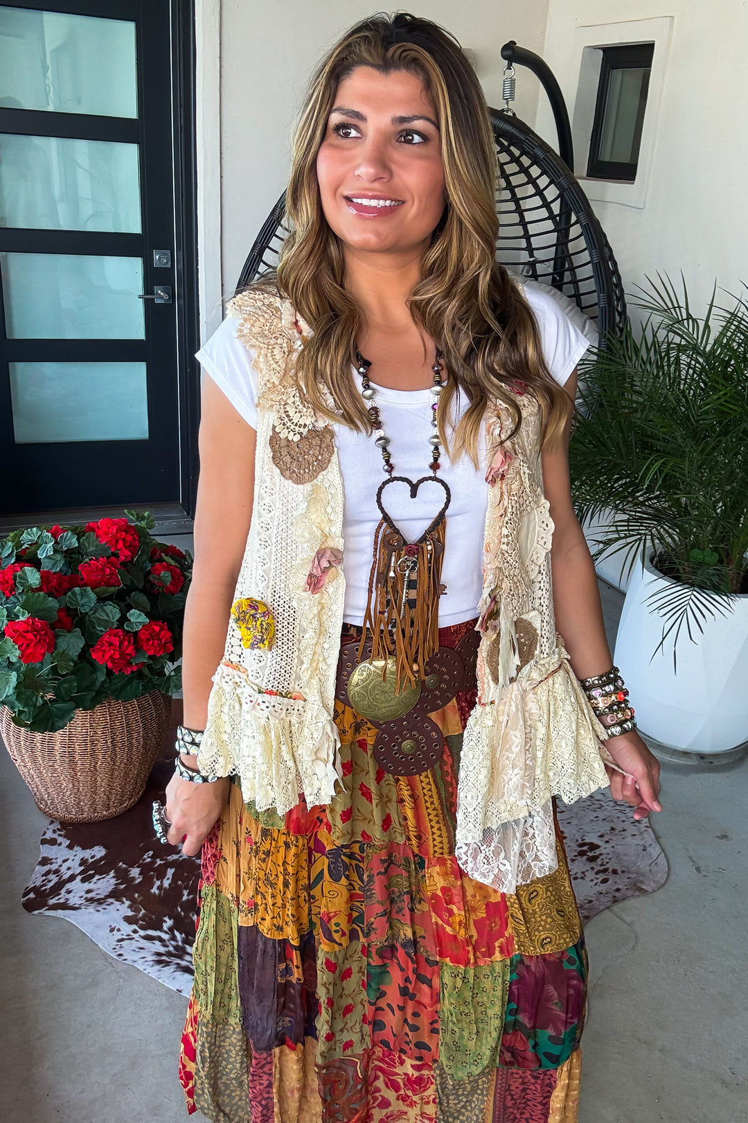 Tender Bloom Vest - 100% Cotton