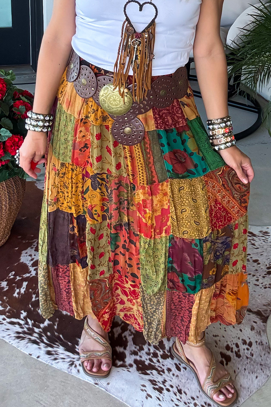 Dreaming Of Tomorrow Elastic Waist Maxi Skirt - Camel
