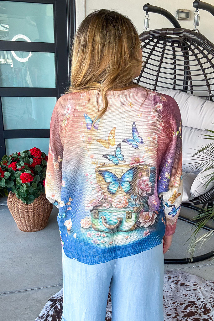 Butterfly Made in Italy Summer Sweater