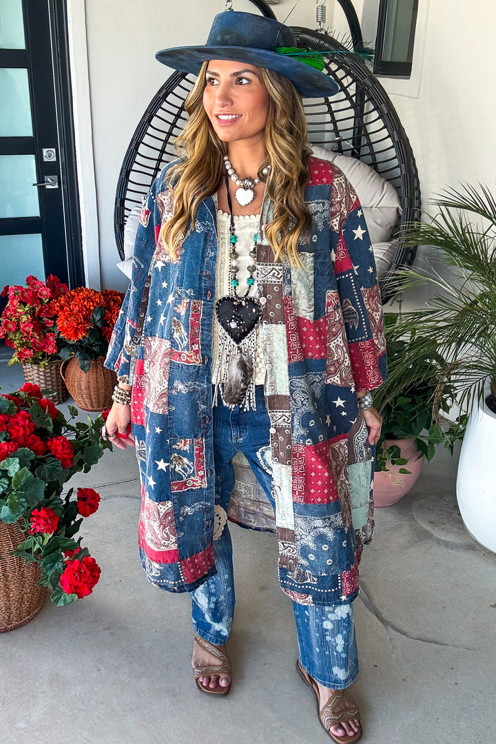 Stars and Stripes Forever Duster - Patch - 100% Cotton