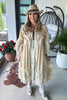Desert Lace Daydream Slip Dress - Cotton Linen Blend - MADE IN USA
