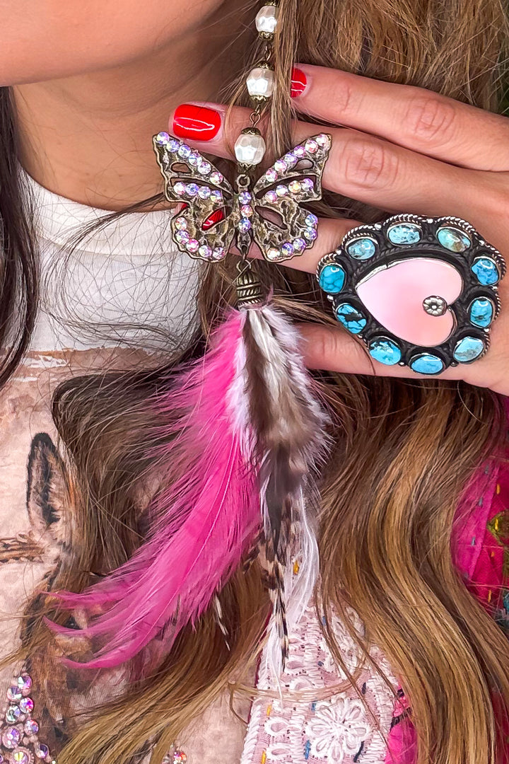 Butterfly Feather Earrings