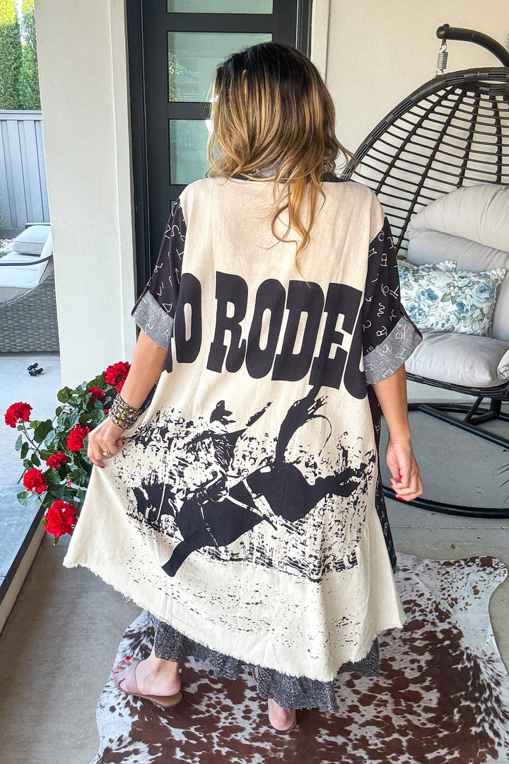 Go Rodeo Ranch Duster - 100% Cotton - Black
