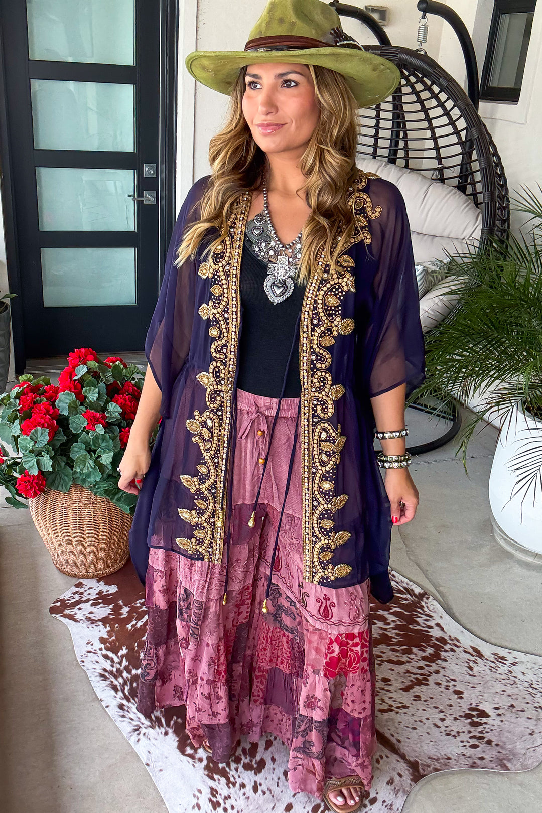 AHB EXCLUSIVE:  All That You Ever Dreamed Kimono - Navy -