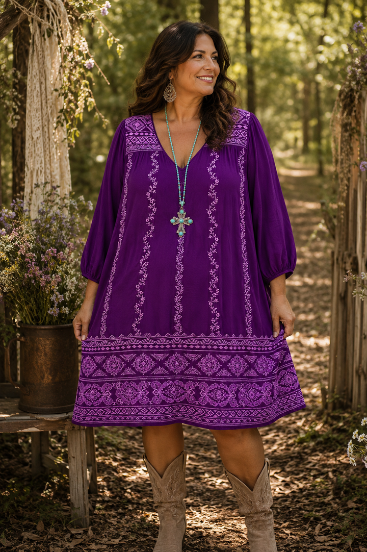 AHB EXCLUSIVE:  Abide With Passion Tunic - Eggplant