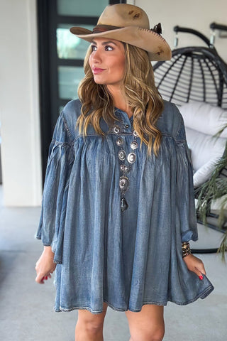 All The Above Cold Shoulder Dress - Brown