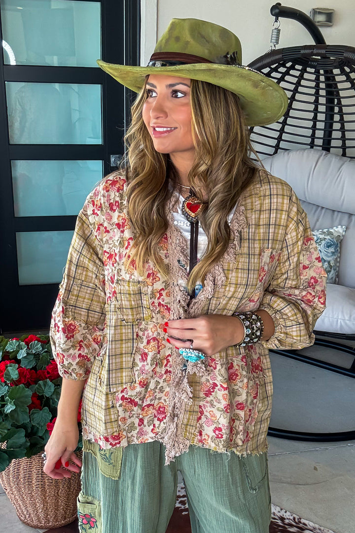 Wildflower Fountain Jacket - 100% Cotton