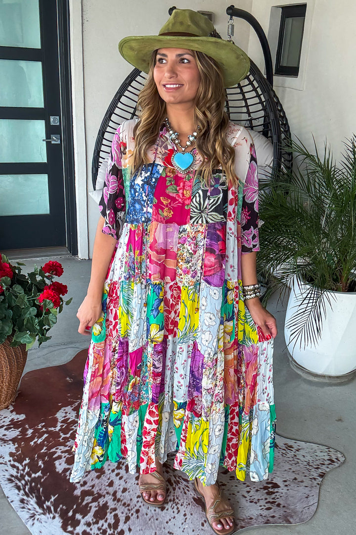 Chasing Daylight OVERSIZED Maxi Dress - Floral