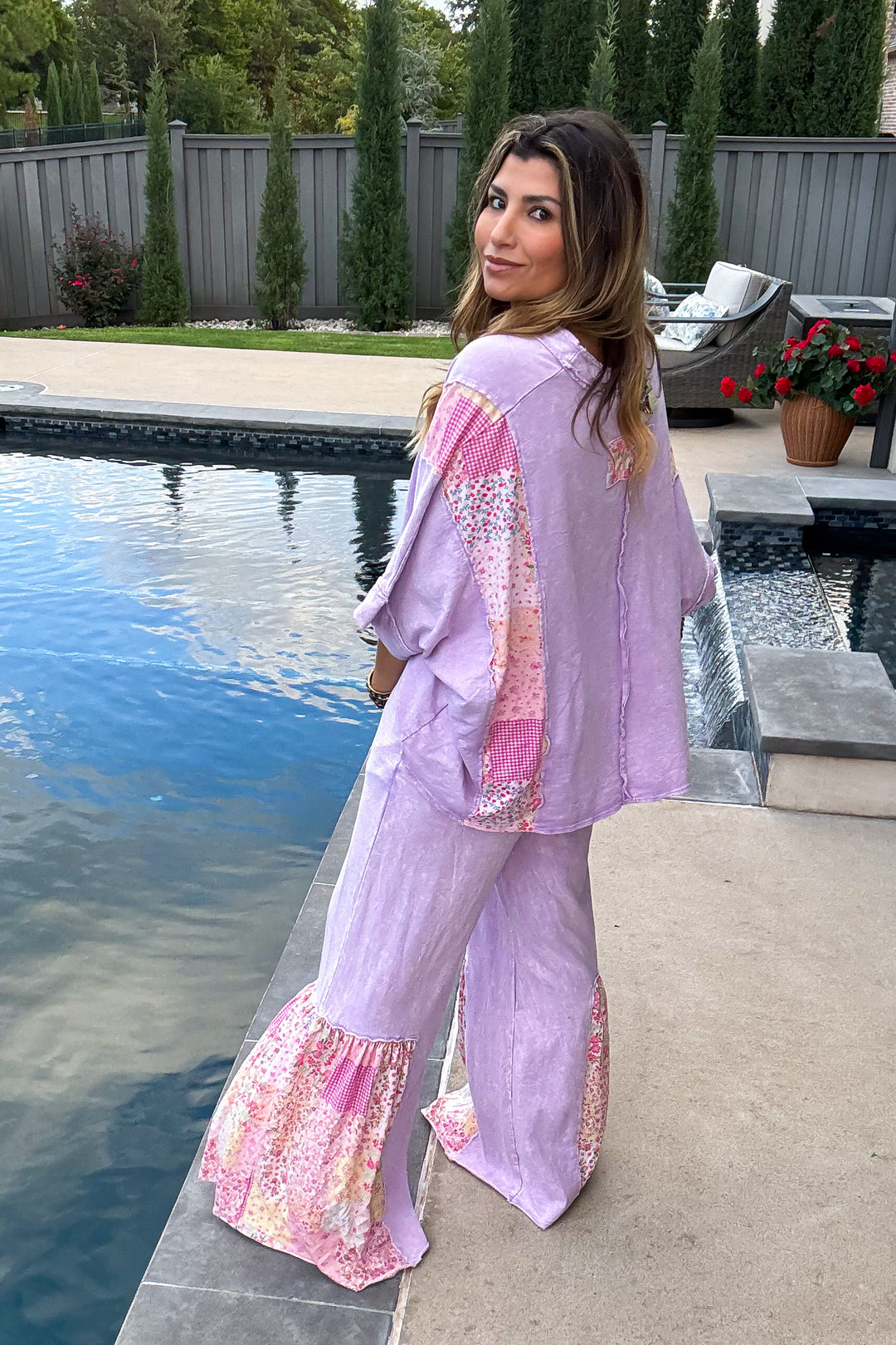 Cozy Cottage Pants - Lavender - 100% Cotton