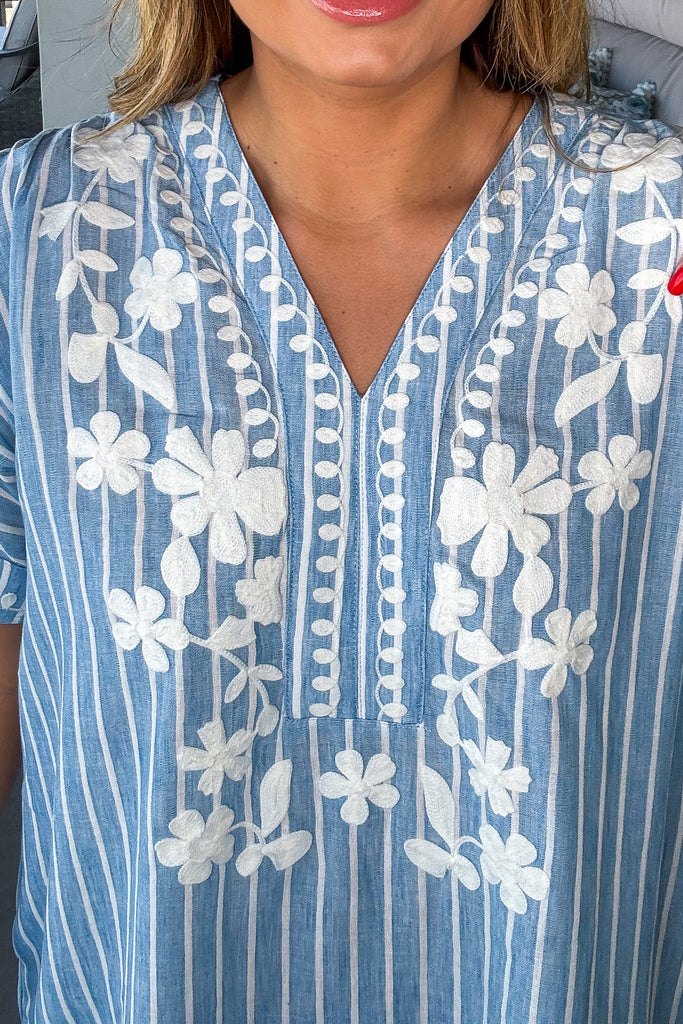 Driftwood Romance Oversized Dress - Denim