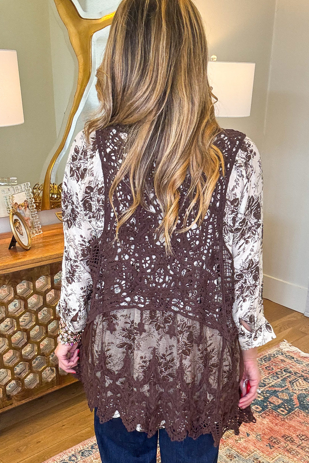 AHB EXCLUSIVE: Dream Weaver Vest - Brown - 100% COTTON