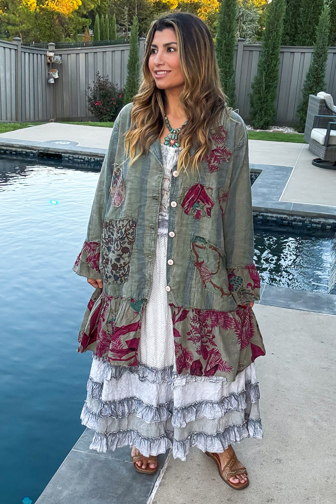 Pale Rosewood Duster - 100% Cotton