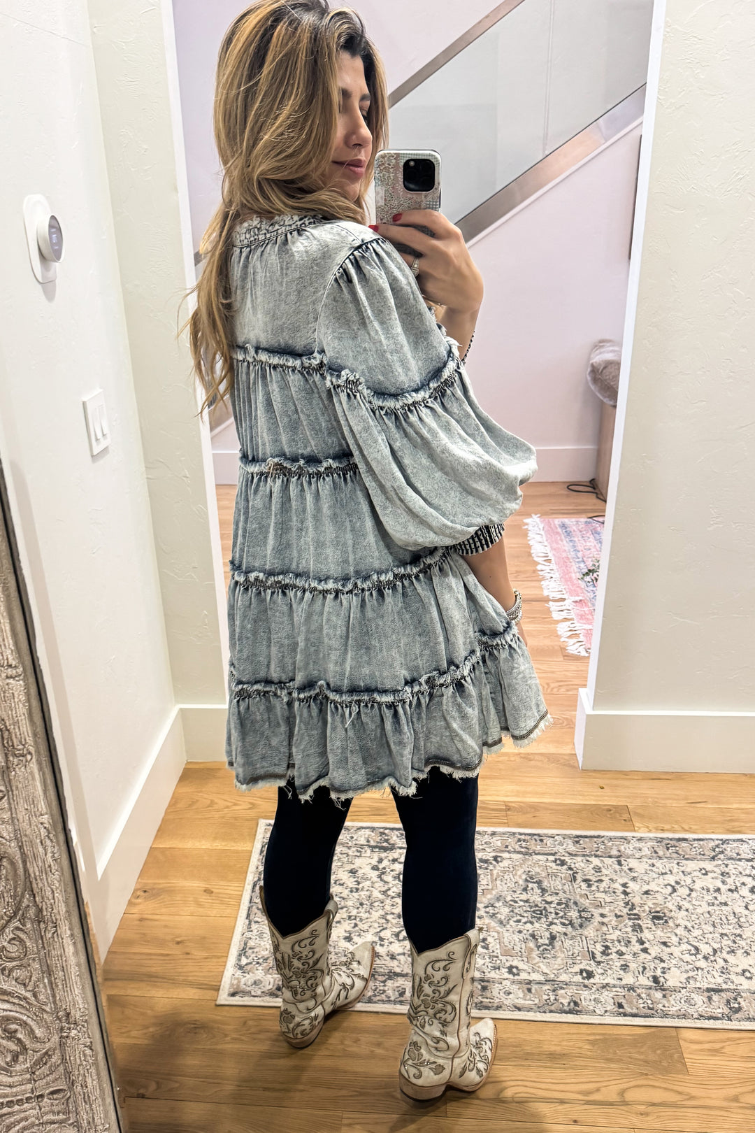 PRE ORDER: Stone Washed And Ready Tunic/Dress - Denim Dress