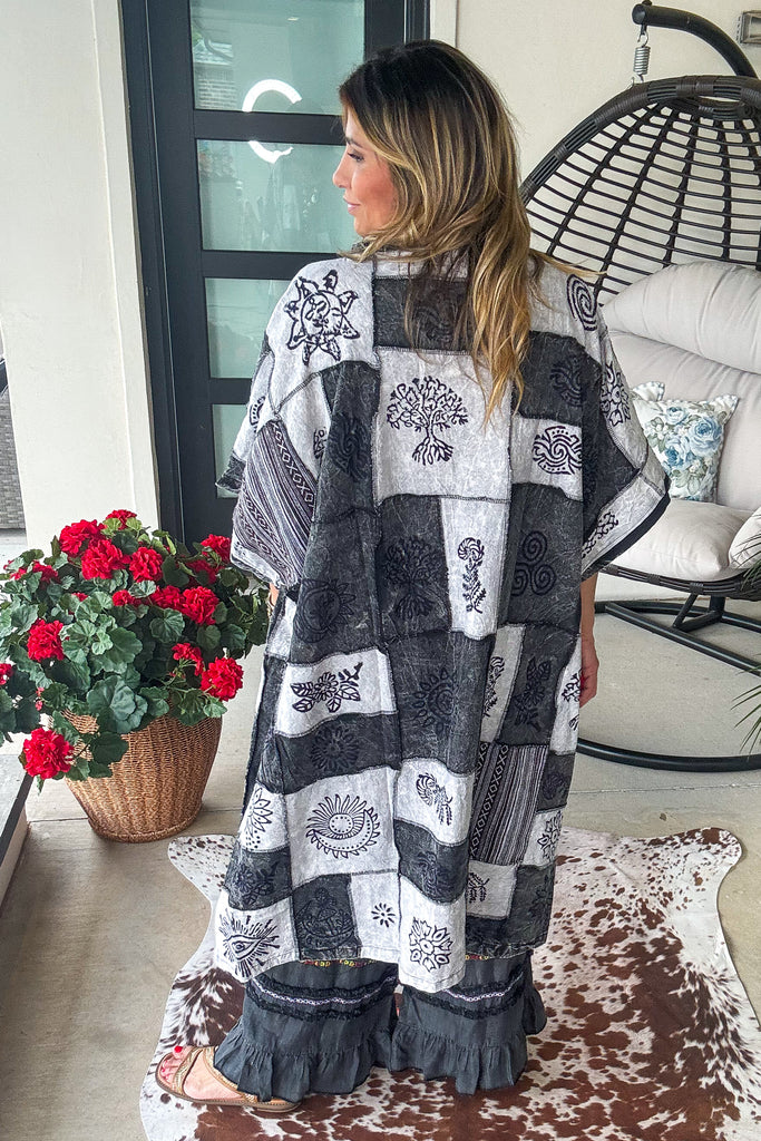 Wildwood Grove Duster - 100%Cotton - Black