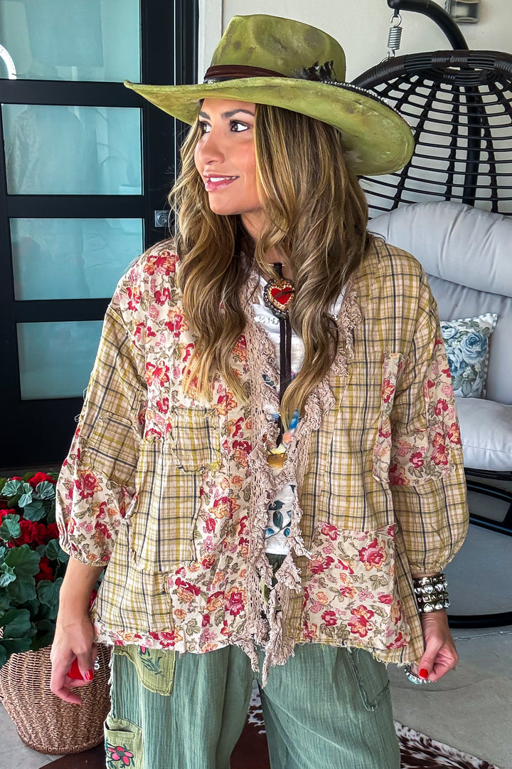 Wildflower Fountain Jacket - 100% Cotton