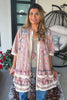 Lace And Daydreams Cardigan - 100% Cotton - Blue Gray