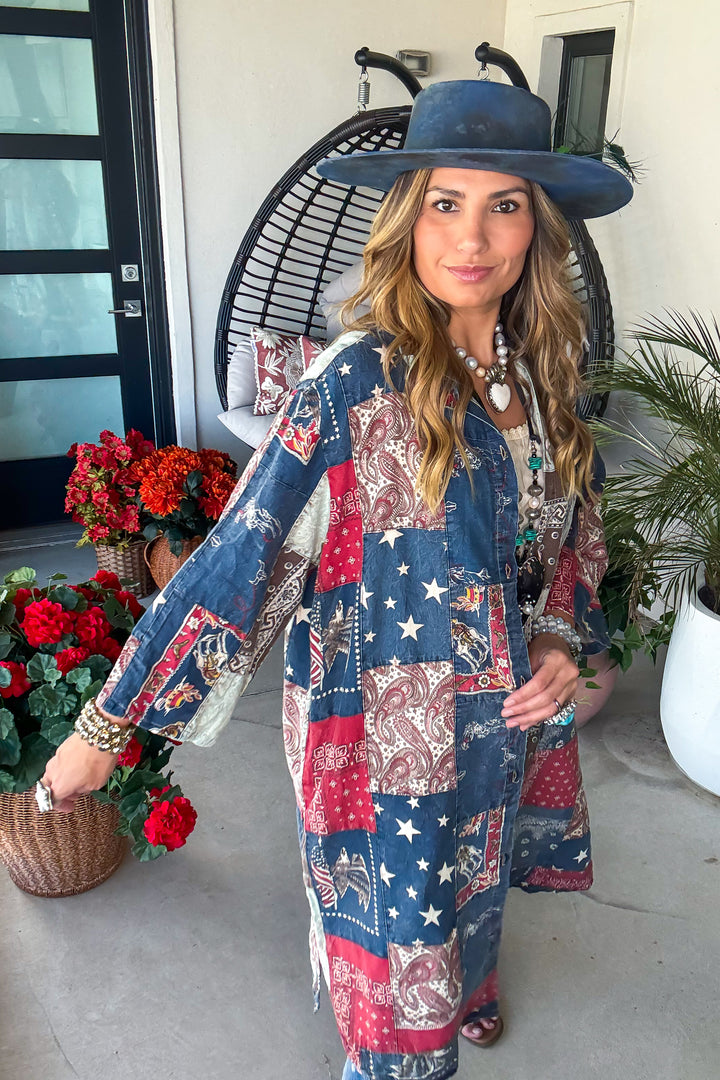 Stars and Stripes Forever Duster - Patch - 100% Cotton