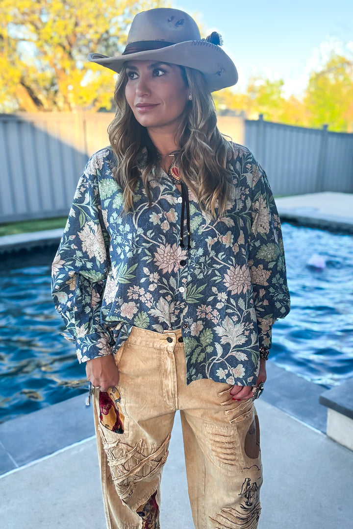 Wildflower Prairie Button-Up - 100% Cotton