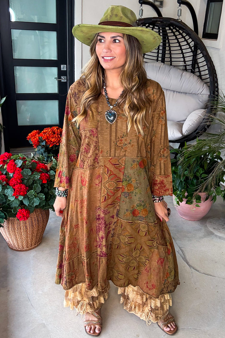 Patchwork Dream Dress - Fall Colors - 100% Cotton