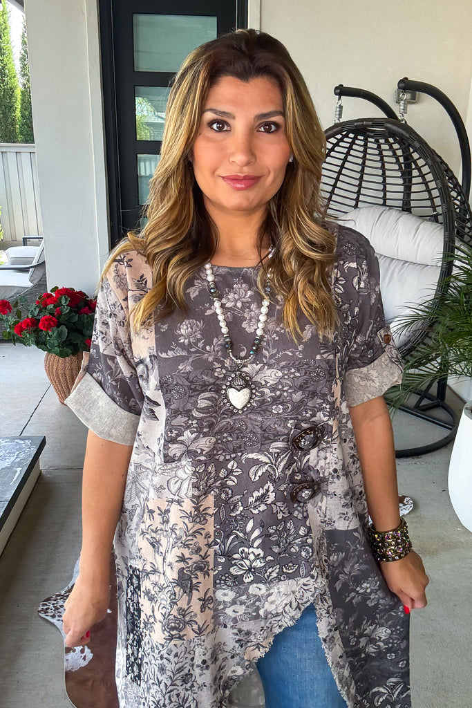 Vintage Soul Sacred Heart Tunic - 100% Cotton