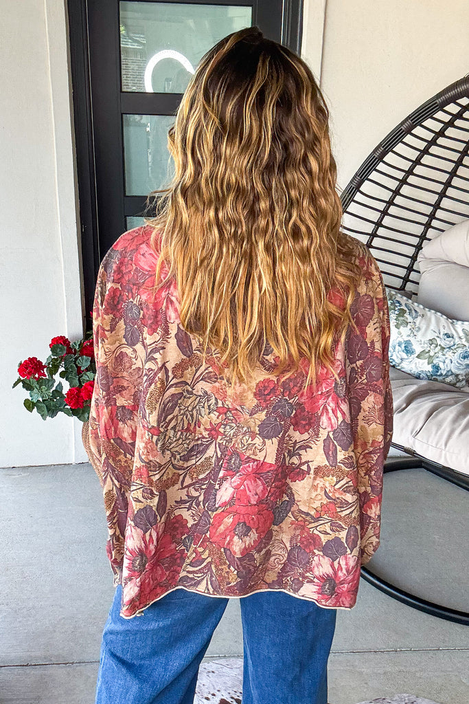 Vintage Garden Oversized Top - 100% Cotton - Woodland Meadow