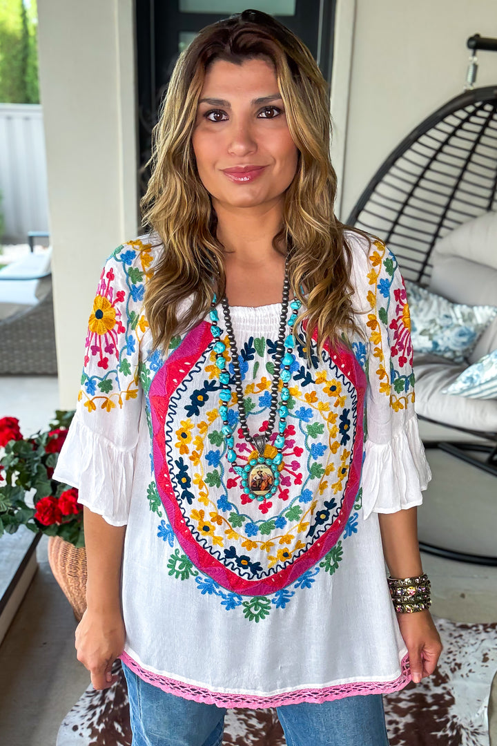 AHB EXCLUSIVE: Sweet Talker Tunic - White