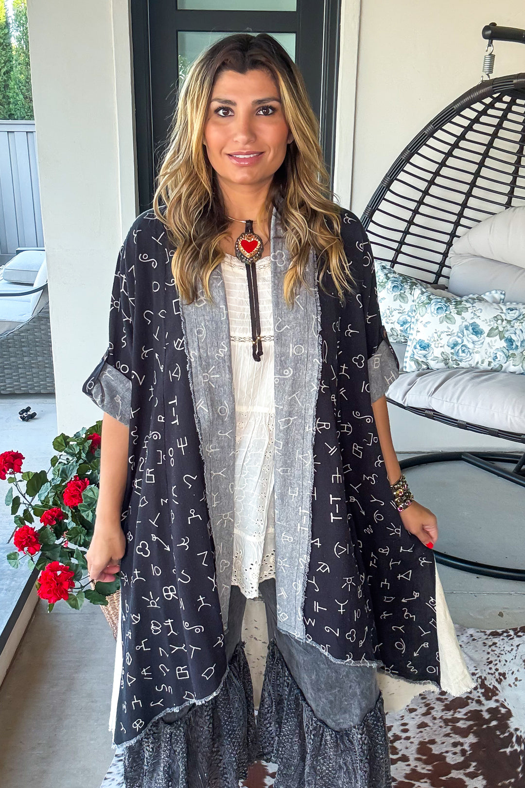 Go Rodeo Ranch Duster - 100% Cotton - Black
