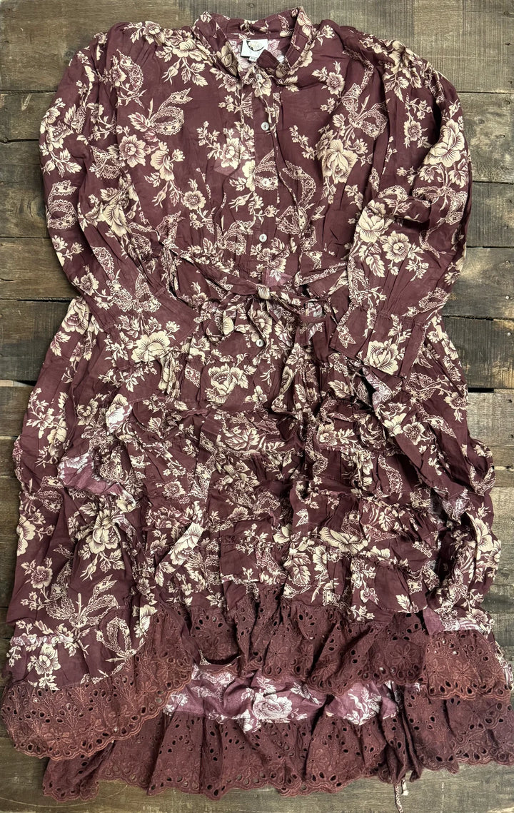 Whispering Blooms Duster - 100% Cotton