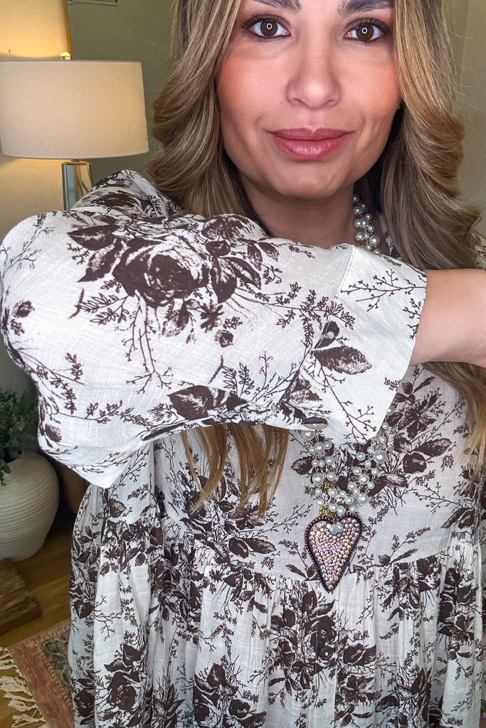 Flowing with Efficiency Tunic - Beige-Mocha