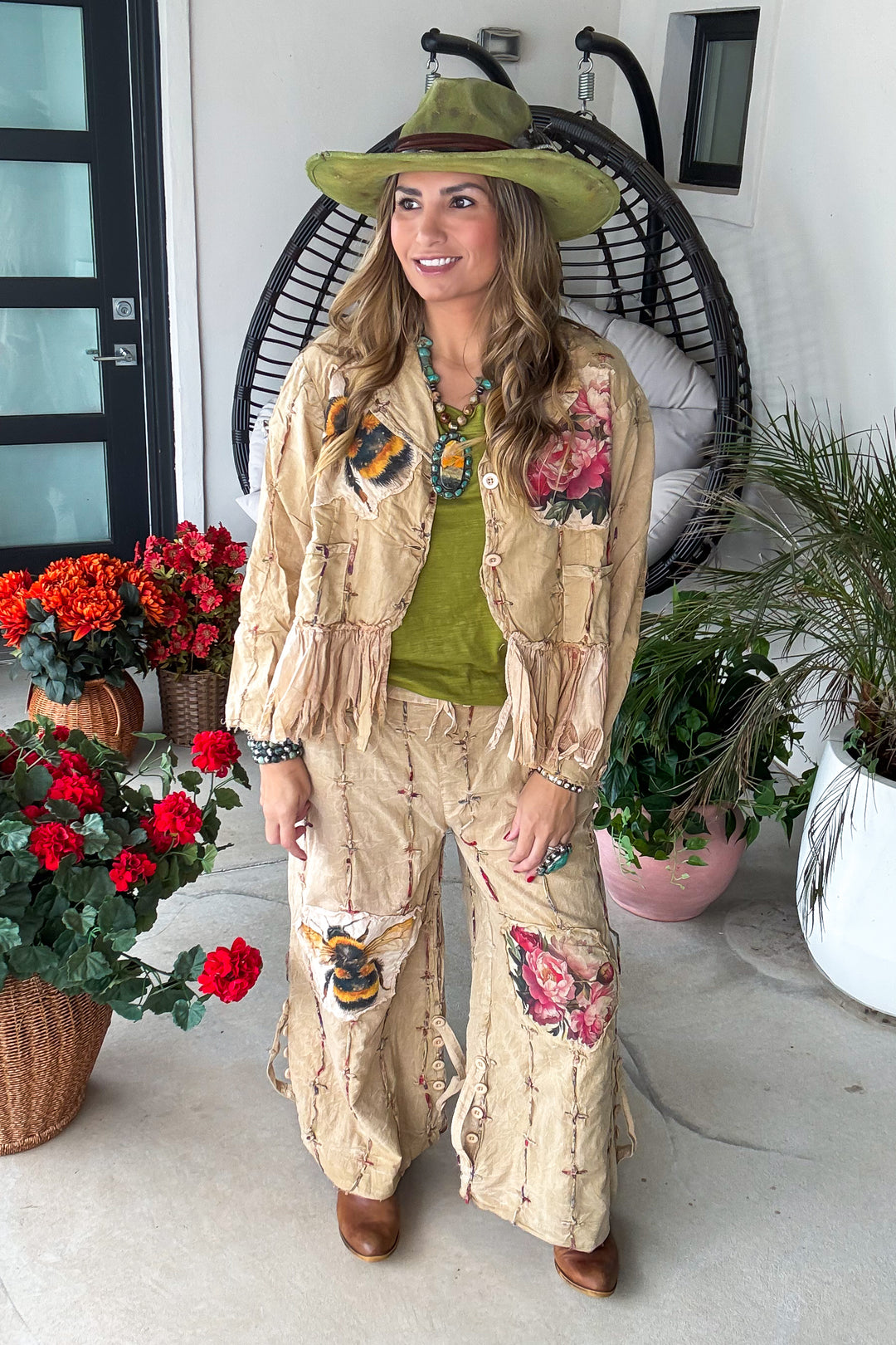 Bumble Bee Rose Jacket - 100% Cotton
