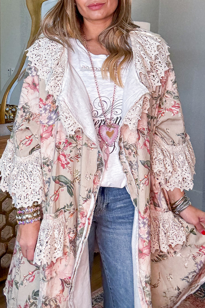 Sweet Meadows OVERSIZED Cardigan - 100% Cotton