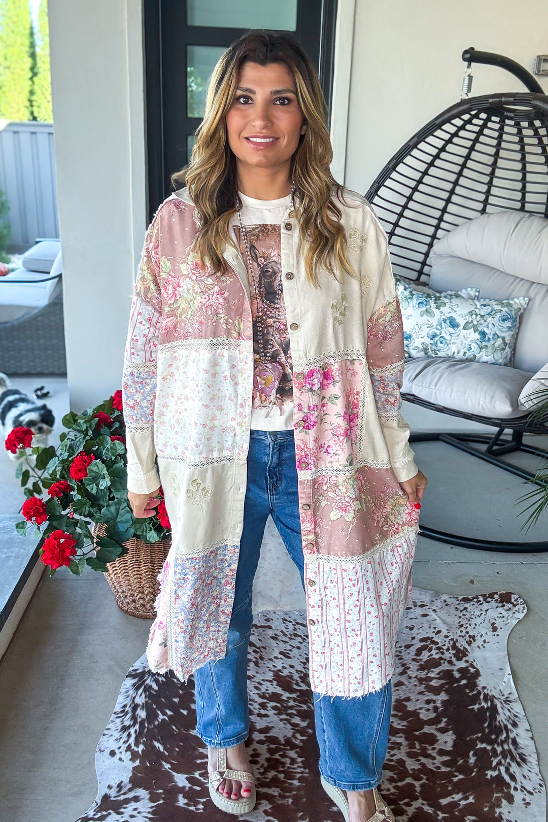 PRE ORDER: Peach Wood Haven Duster - Mauve