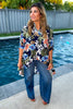 Resort Ready Oversized Tunic - Navy