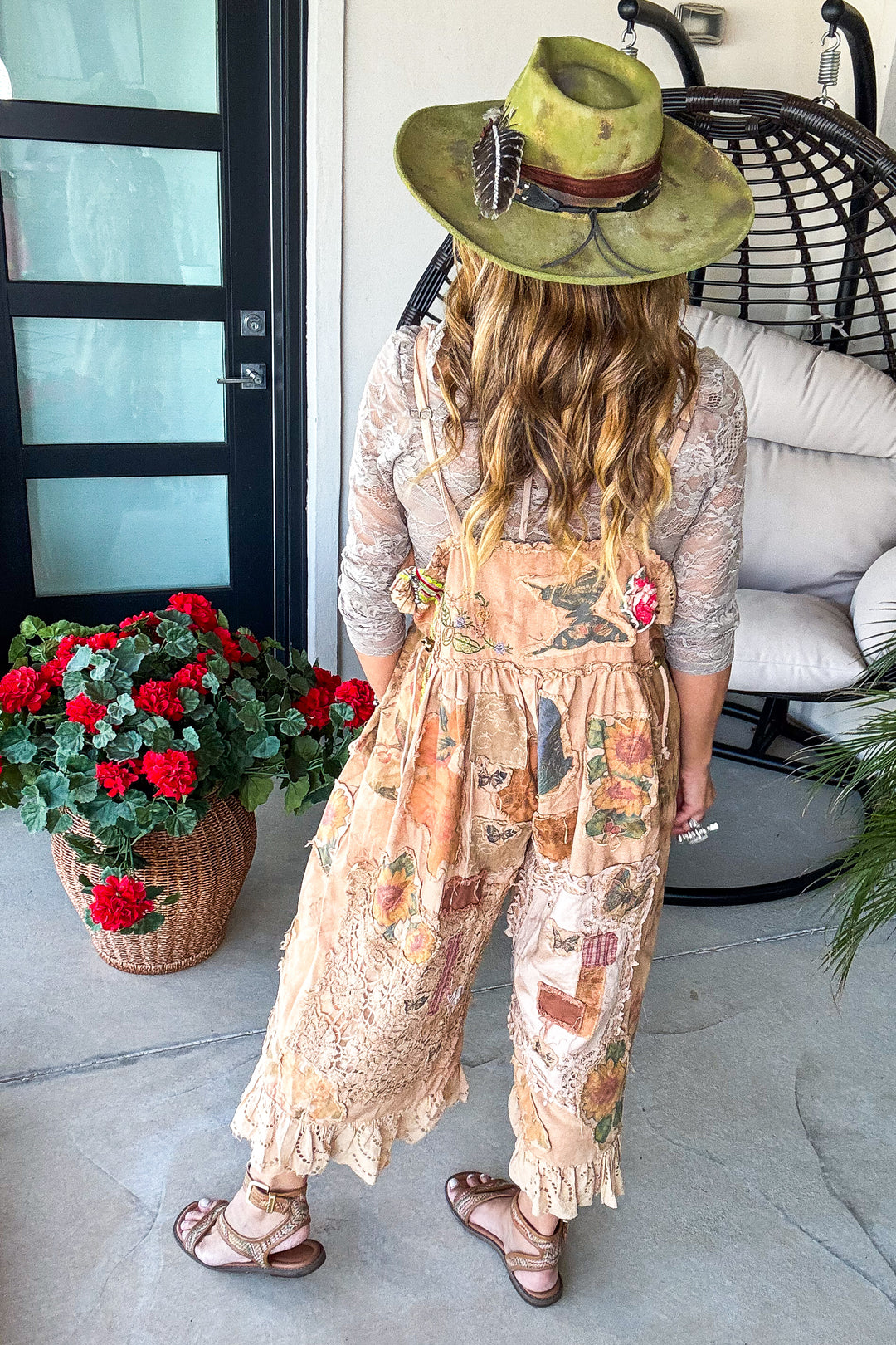 Handmade - Wild Sage Feather Hat